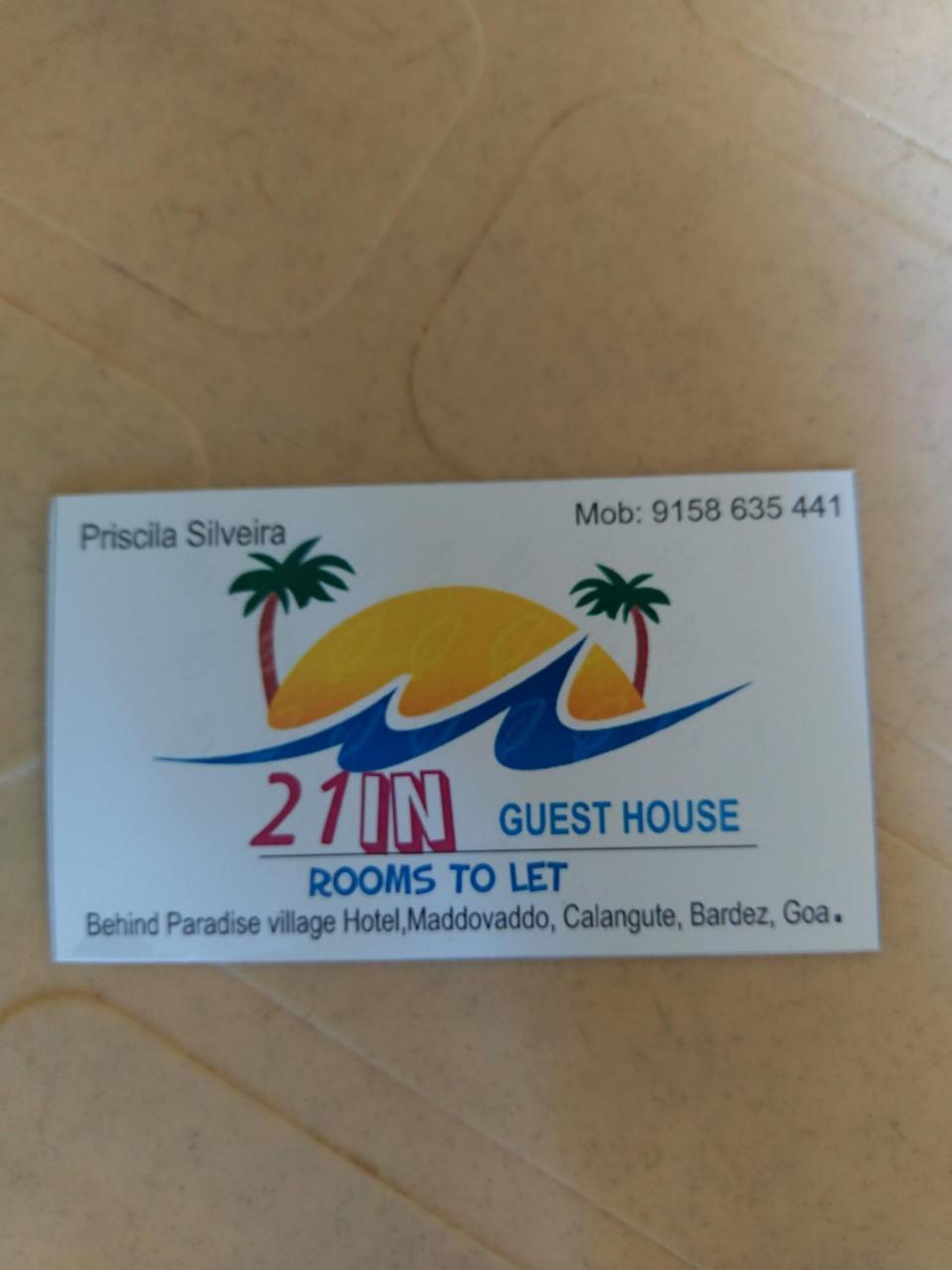 21In Guest House Calangute Eksteriør bilde